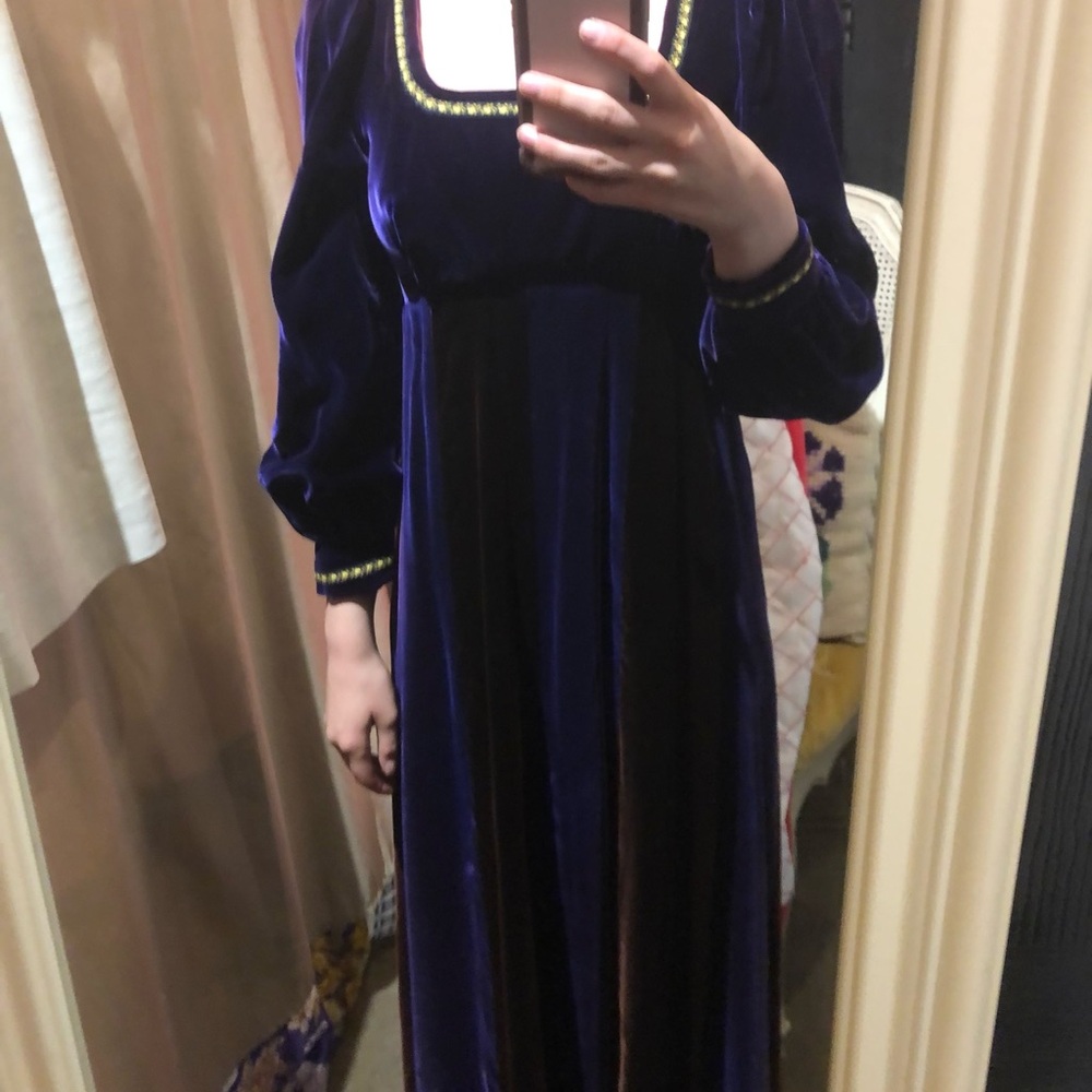 1970s does Renaissance Dress - Picture 4 of 6